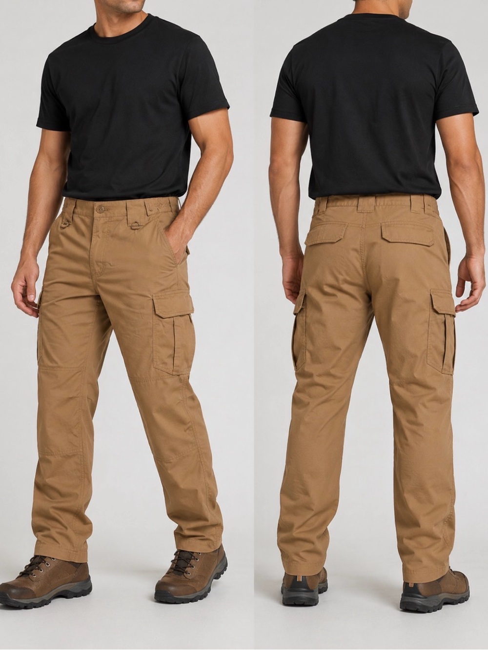 CQR Men's Cargo Pants in Tan — Rugged Everyday Utility law enforcement pants